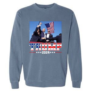 Donald Trump 2024 Survived Shot At Election Rally Usa Garment-Dyed Sweatshirt