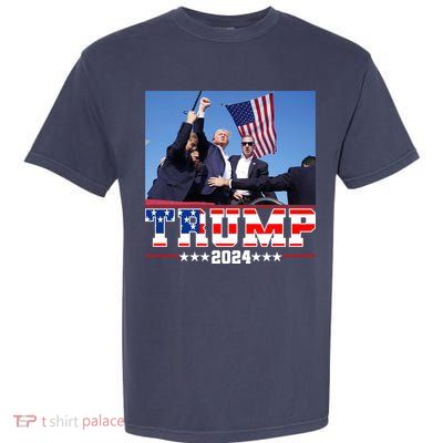 Donald Trump 2024 Survived Shot At Election Rally Usa Garment-Dyed Heavyweight T-Shirt