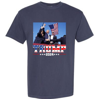 Donald Trump 2024 Survived Shot At Election Rally Usa Garment-Dyed Heavyweight T-Shirt