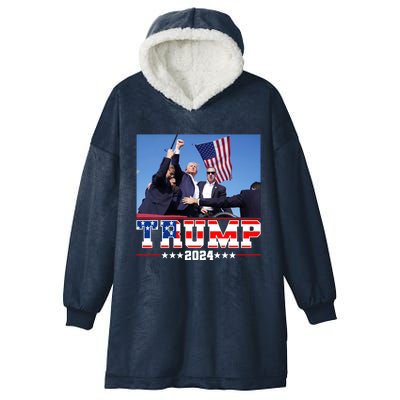 Donald Trump 2024 Survived Shot At Election Rally Usa Hooded Wearable Blanket