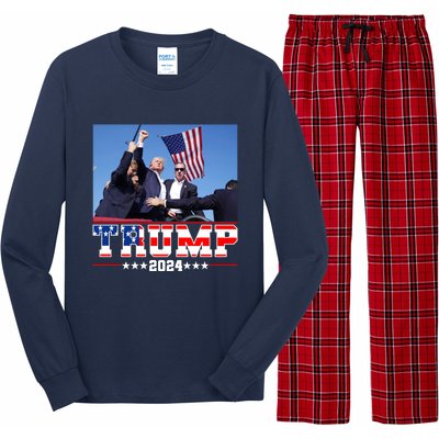 Donald Trump 2024 Survived Shot At Election Rally Usa Long Sleeve Pajama Set