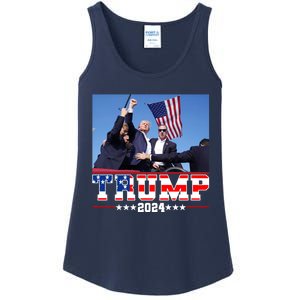 Donald Trump 2024 Survived Shot At Election Rally Usa Ladies Essential Tank