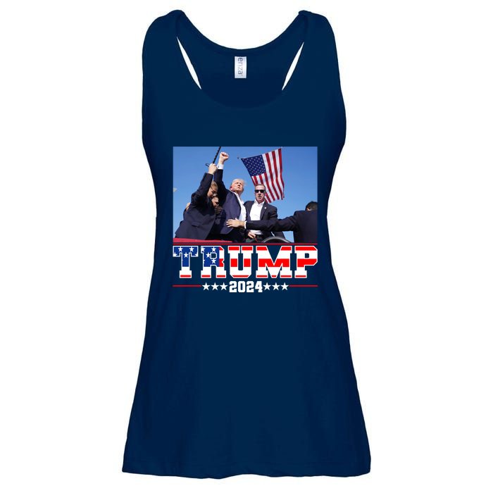 Donald Trump 2024 Survived Shot At Election Rally Usa Ladies Essential Flowy Tank