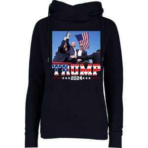 Donald Trump 2024 Survived Shot At Election Rally Usa Womens Funnel Neck Pullover Hood