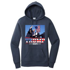 Donald Trump 2024 Survived Shot At Election Rally Usa Women's Pullover Hoodie