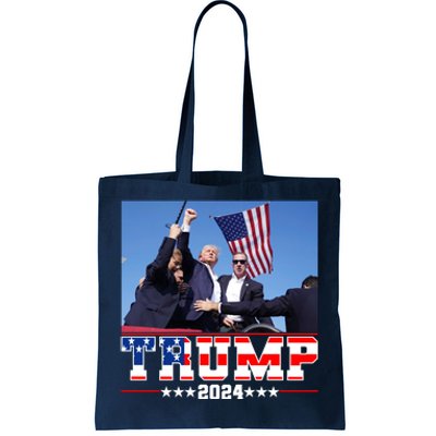 Donald Trump 2024 Survived Shot At Election Rally Usa Tote Bag