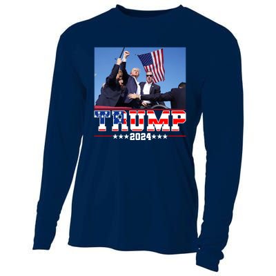 Donald Trump 2024 Survived Shot At Election Rally Usa Cooling Performance Long Sleeve Crew