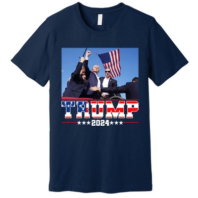 Donald Trump 2024 Survived Shot At Election Rally Usa Premium T-Shirt