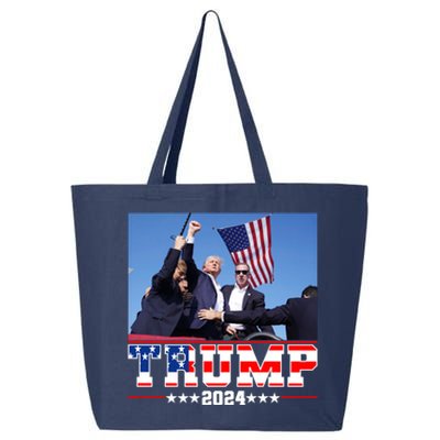 Donald Trump 2024 Survived Shot At Election Rally Usa 25L Jumbo Tote