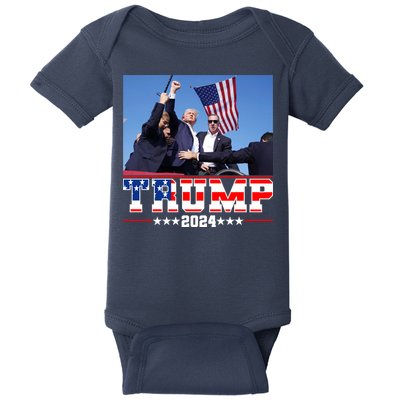 Donald Trump 2024 Survived Shot At Election Rally Usa Baby Bodysuit