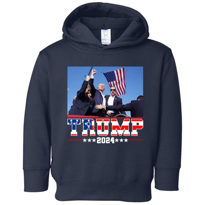 Donald Trump 2024 Survived Shot At Election Rally Usa Toddler Hoodie