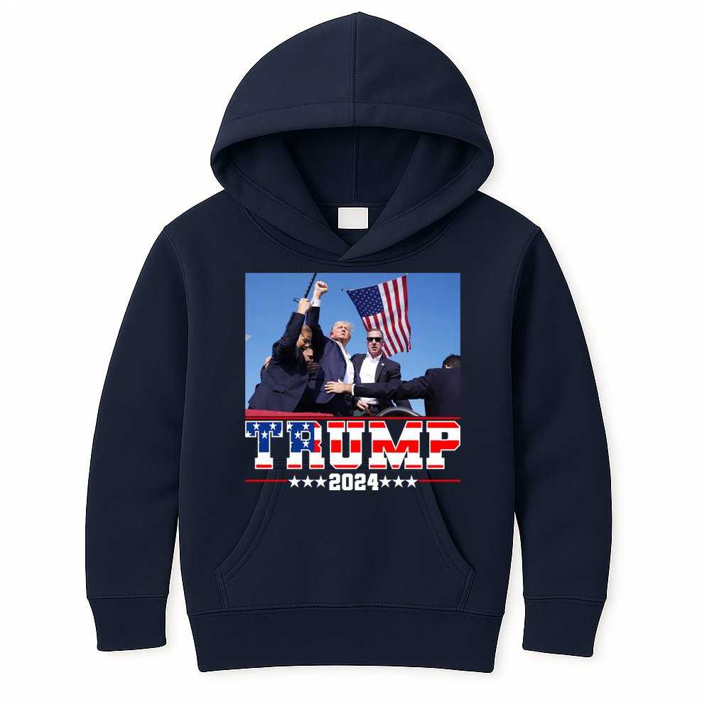 Donald Trump 2024 Survived Shot At Election Rally Usa Kids Hoodie
