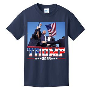 Donald Trump 2024 Survived Shot At Election Rally Usa Kids T-Shirt