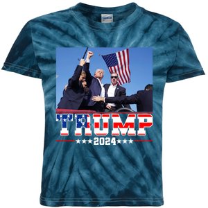 Donald Trump 2024 Survived Shot At Election Rally Usa Kids Tie-Dye T-Shirt