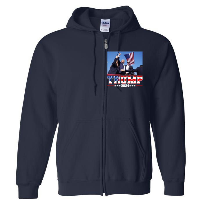 Donald Trump 2024 Survived Shot At Election Rally Usa Full Zip Hoodie