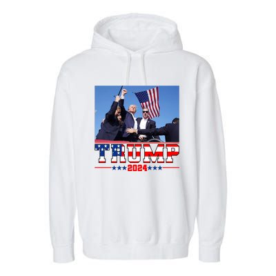 Donald Trump 2024 Survived Shot At Election Rally Usa Garment-Dyed Fleece Hoodie