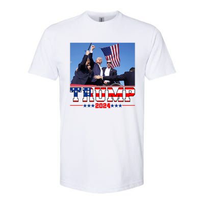 Donald Trump 2024 Survived Shot At Election Rally Usa Softstyle® CVC T-Shirt