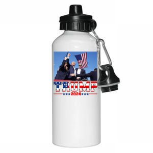 Donald Trump 2024 Survived Shot At Election Rally Usa Aluminum Water Bottle