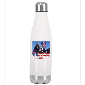 Donald Trump 2024 Survived Shot At Election Rally Usa Stainless Steel Insulated Water Bottle