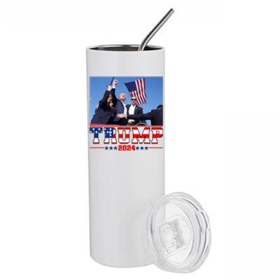 Donald Trump 2024 Survived Shot At Election Rally Usa Stainless Steel Tumbler