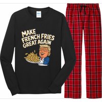 Donald Trump 2024 French Fry Make French Fries Great Again Long Sleeve Pajama Set