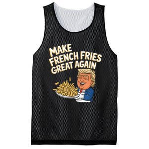 Donald Trump 2024 French Fry Make French Fries Great Again Mesh Reversible Basketball Jersey Tank