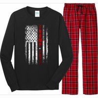 Donald Trump 2024 Take America Back American Flag Patriotic Long Sleeve Pajama Set