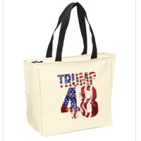 Donald Trump 2028 Trump 45 47 48th President Zip Tote Bag