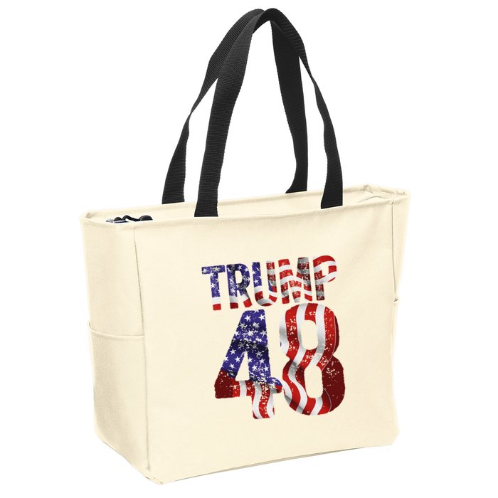 Donald Trump 2028 Trump 45 47 48th President Zip Tote Bag