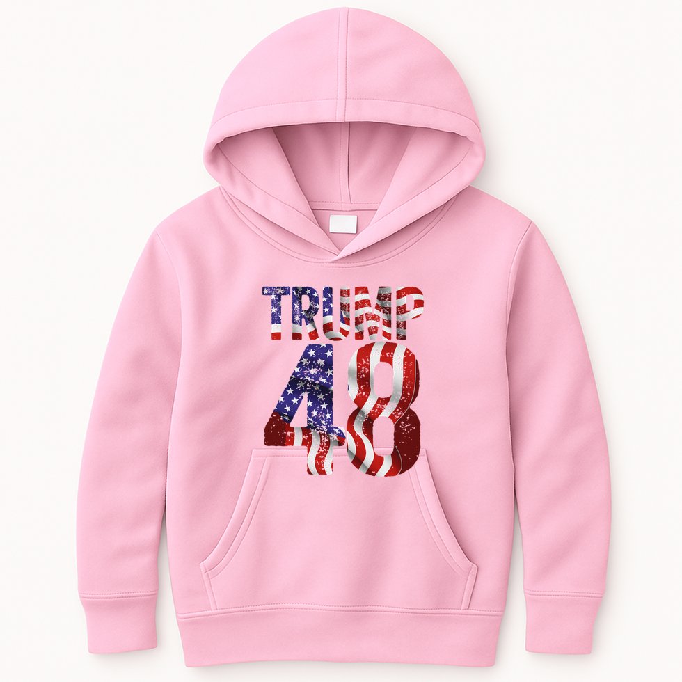 Donald Trump 2028 Trump 45 47 48th President Kids Hoodie