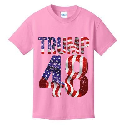 Donald Trump 2028 Trump 45 47 48th President Kids T-Shirt