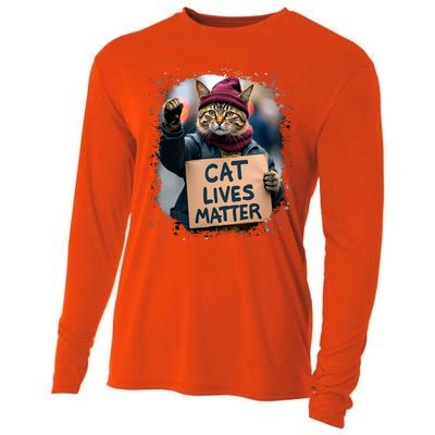 Donald Trump 2024 Cats Cat Lives Matter Trump Cooling Performance Long Sleeve Crew