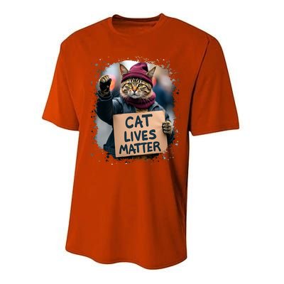 Donald Trump 2024 Cats Cat Lives Matter Trump Performance Sprint T-Shirt