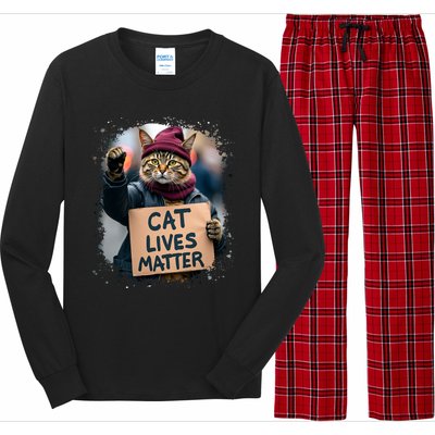 Donald Trump 2024 Cats Cat Lives Matter Trump Long Sleeve Pajama Set