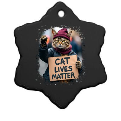 Donald Trump 2024 Cats Cat Lives Matter Trump Ceramic Star Ornament