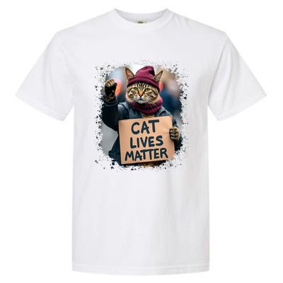 Donald Trump 2024 Cats Cat Lives Matter Trump Garment-Dyed Heavyweight T-Shirt