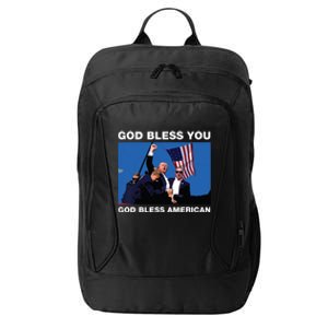 Donald Trump 2024 God Bless You God Bless America City Backpack