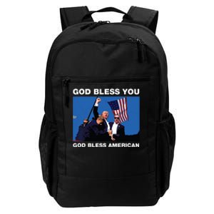 Donald Trump 2024 God Bless You God Bless America Daily Commute Backpack