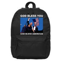 Donald Trump 2024 God Bless You God Bless America 16 in Basic Backpack