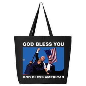 Donald Trump 2024 God Bless You God Bless America 25L Jumbo Tote