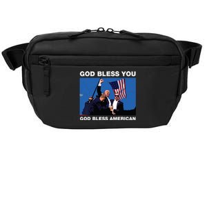 Donald Trump 2024 God Bless You God Bless America Crossbody Pack