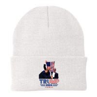 Donald Trump 2024 Survived Shot At Election Rally Knit Cap Winter Beanie