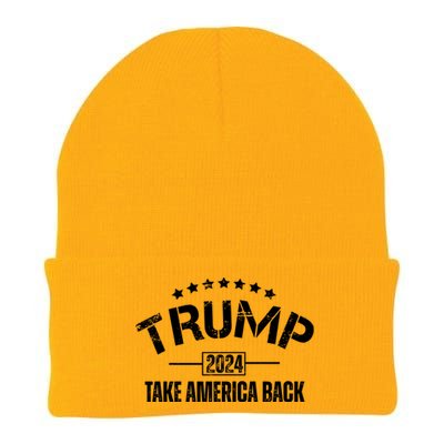 Donald Trump 2024 Take America Back Knit Cap Winter Beanie