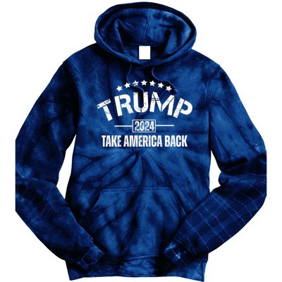 Donald Trump 2024 Take America Back Tie Dye Hoodie