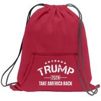 Donald Trump 2024 Take America Back Sweatshirt Cinch Pack Bag