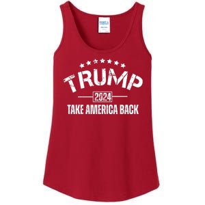 Donald Trump 2024 Take America Back Ladies Essential Tank