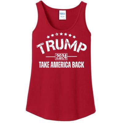 Donald Trump 2024 Take America Back Ladies Essential Tank