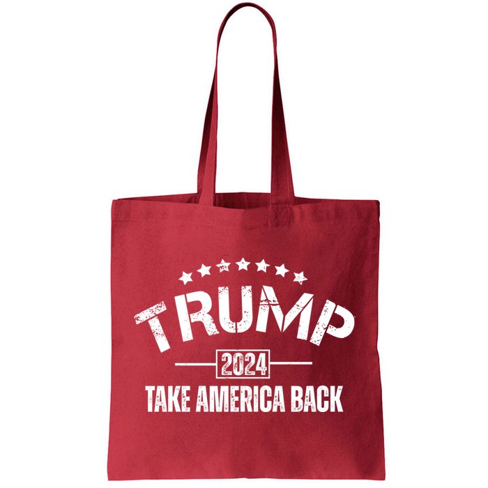 Donald Trump 2024 Take America Back Tote Bag