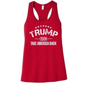 Donald Trump 2024 Take America Back Women's Racerback Tank