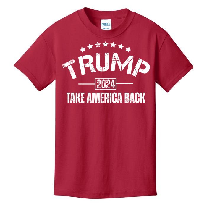 Donald Trump 2024 Take America Back Kids T-Shirt